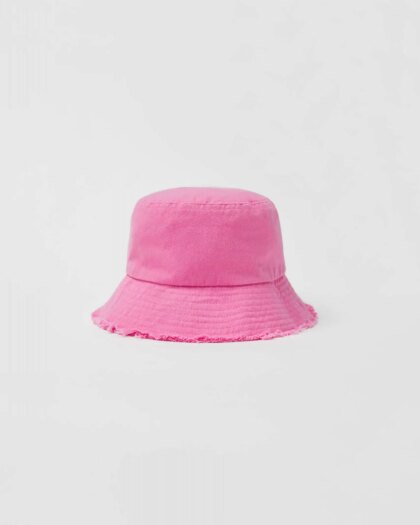 Kids Frayed Bucket Hat